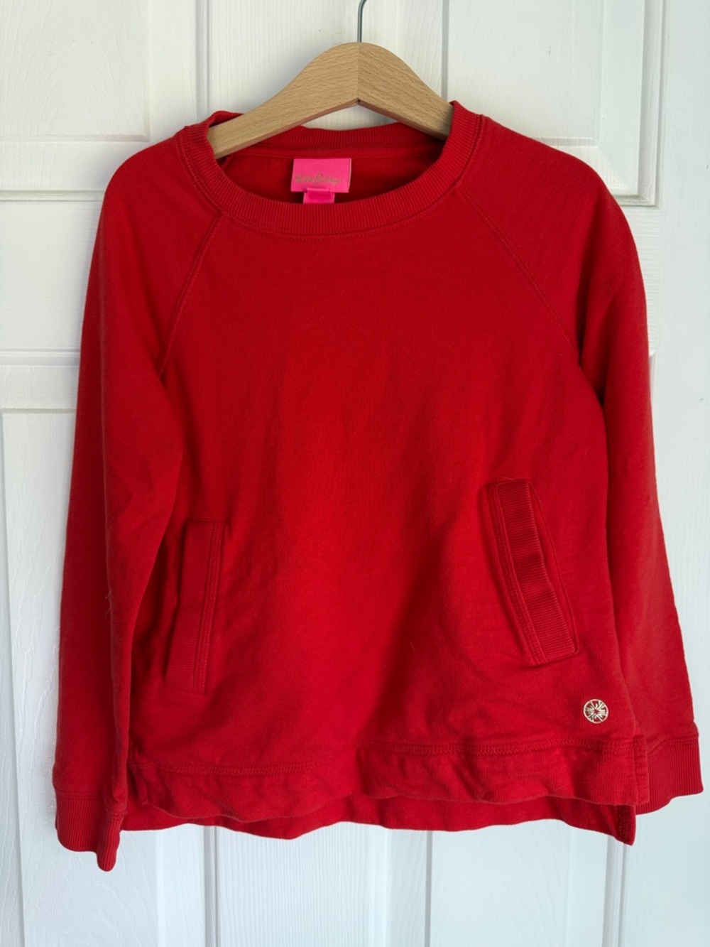 Girls Red Lilly Pulitzer Pullover Sweatshirt